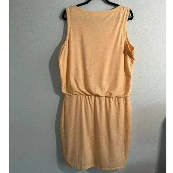 Athleta | Vida Knit Dress | Tigerlily Ruched | Orange | L - Picture 2 of 9